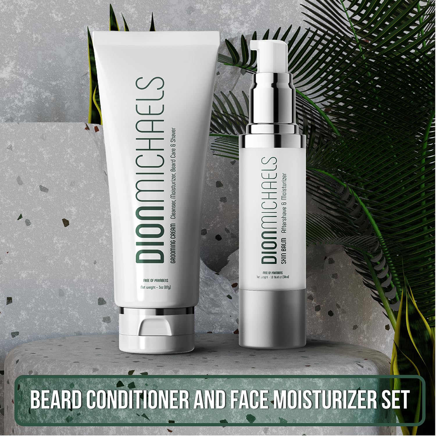 Dion Michaels 2-Pack Shaving Cream Set for Men – 4-in-1 Grooming Cream & 2-in-1 Aftershave Balm