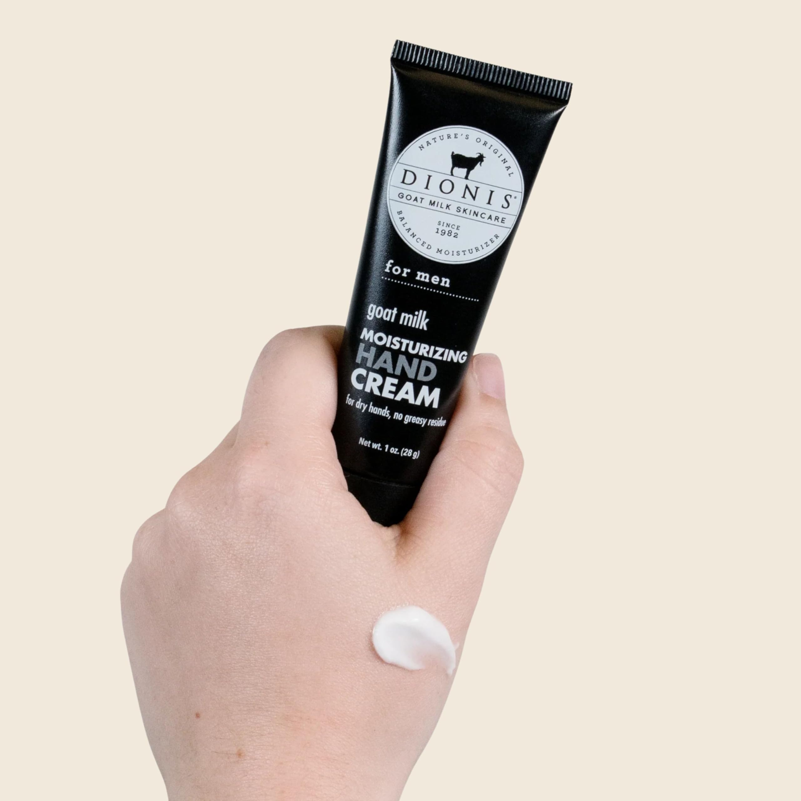 Dionis Goat Milk Hand Cream for Men – Fresh, Non-Greasy 1oz (Pack of 6)