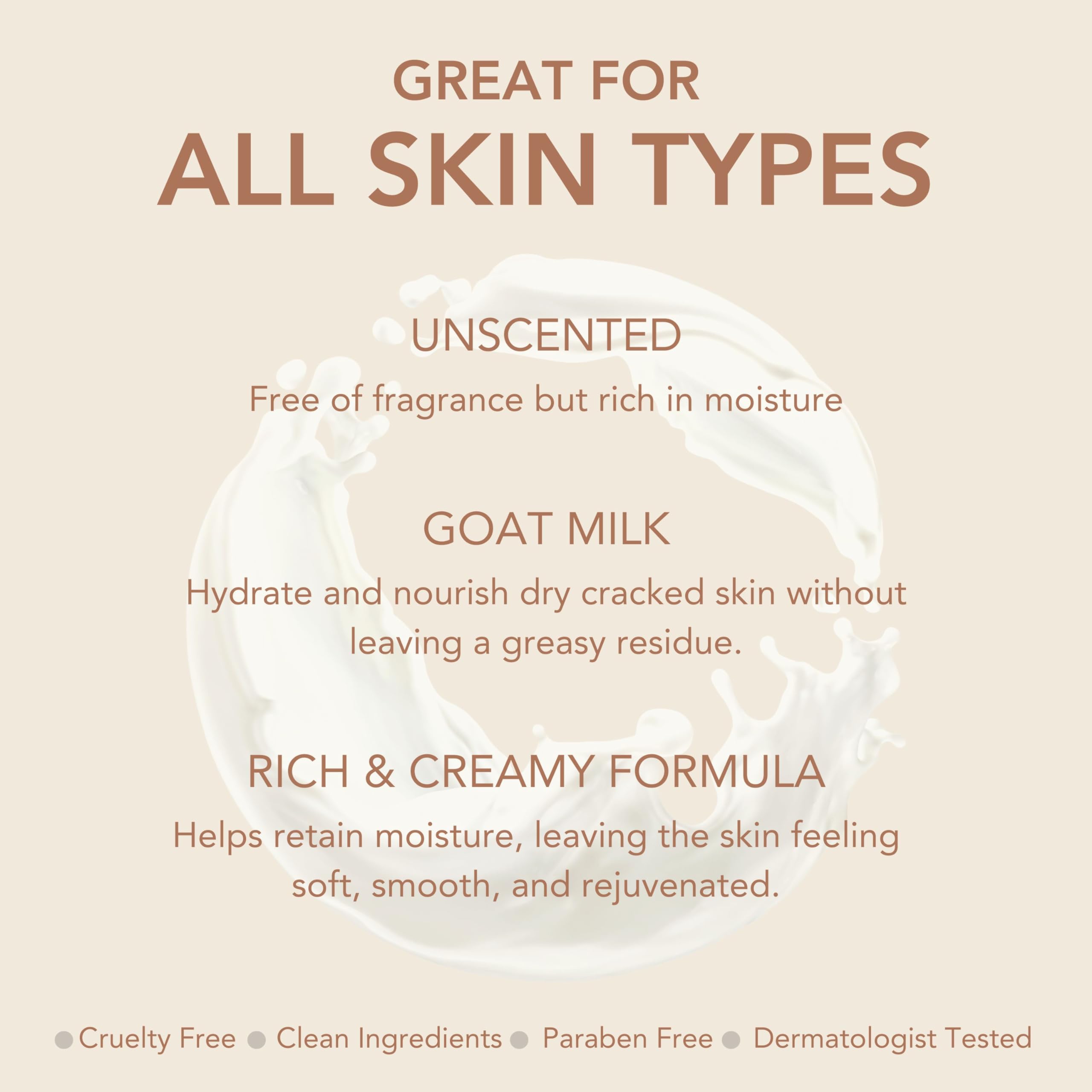Dionis Unscented Goat Milk Skincare Bundle – Hydrating Lotion + Travel Cream