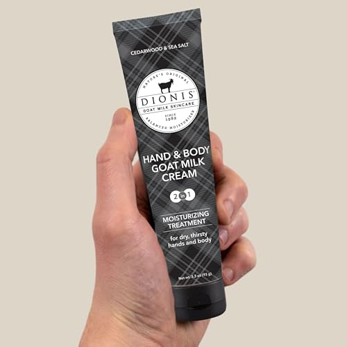 Dionis Cedarwood & Sea Salt Goat Milk 3pc Gift Set | Shave Butter, Lotion & Bar Soap