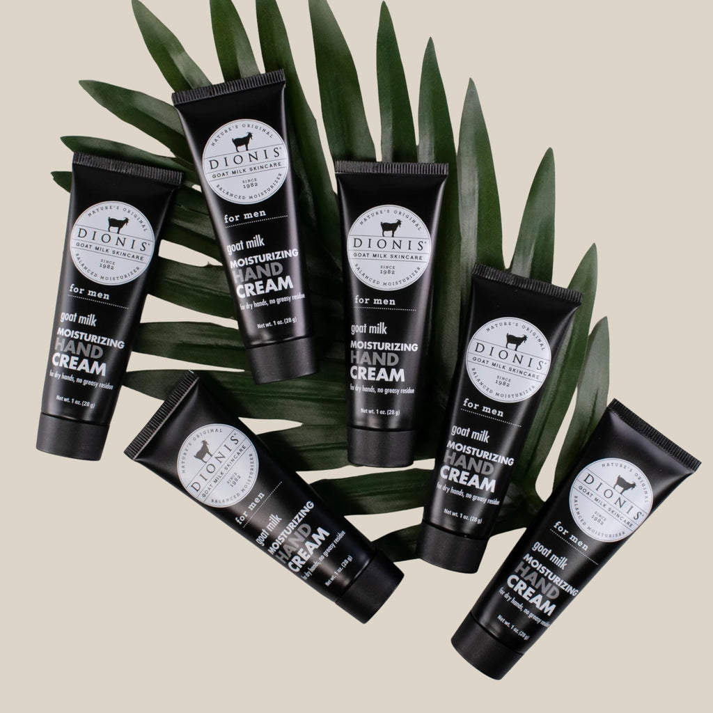 Dionis Goat Milk Hand Cream for Men – Fresh, Non-Greasy 1oz (Pack of 6)