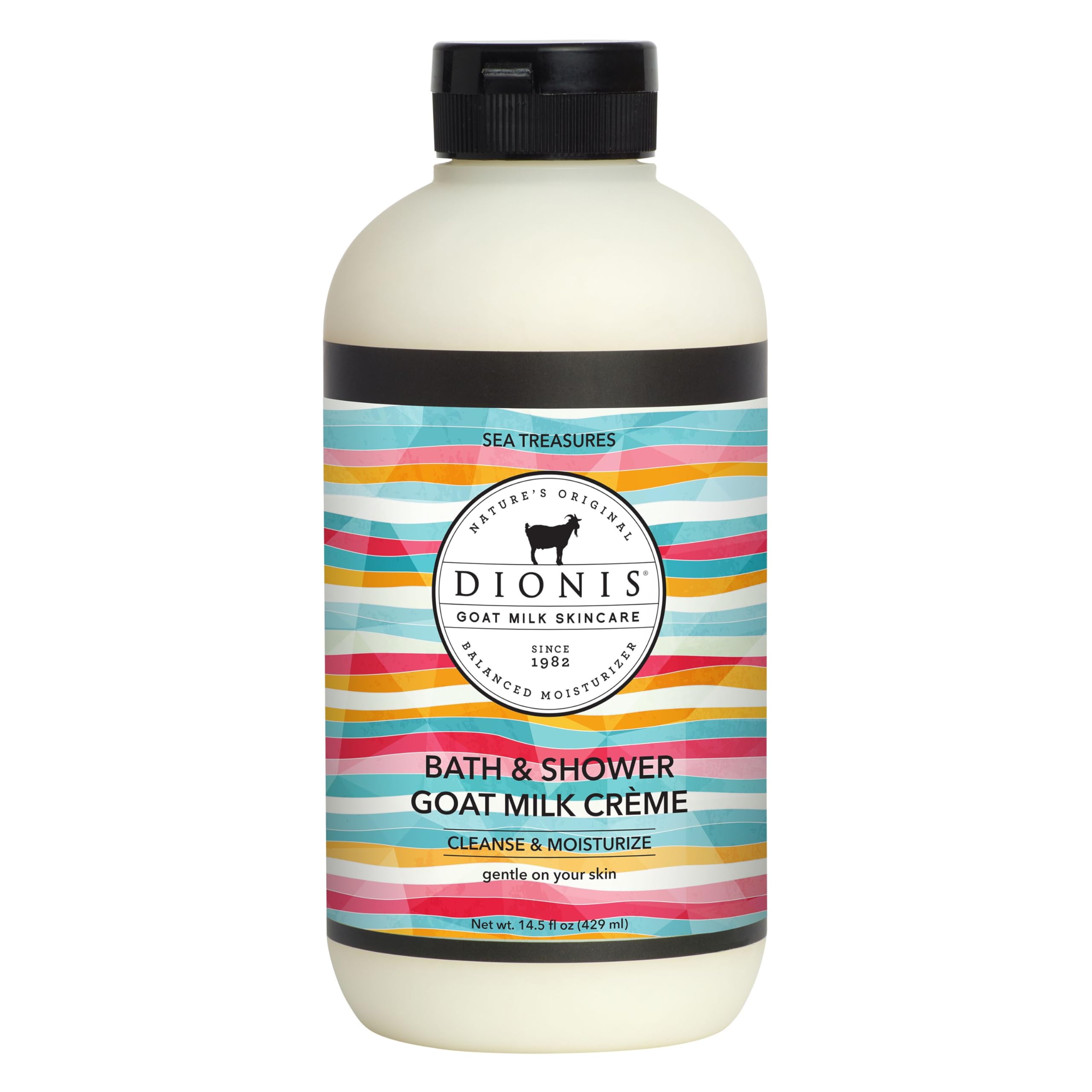 Dionis Goat Milk Sea Treasures Bath Soap & Shower Crème – Rich Hydration, Cruelty-Free (14.5 oz)