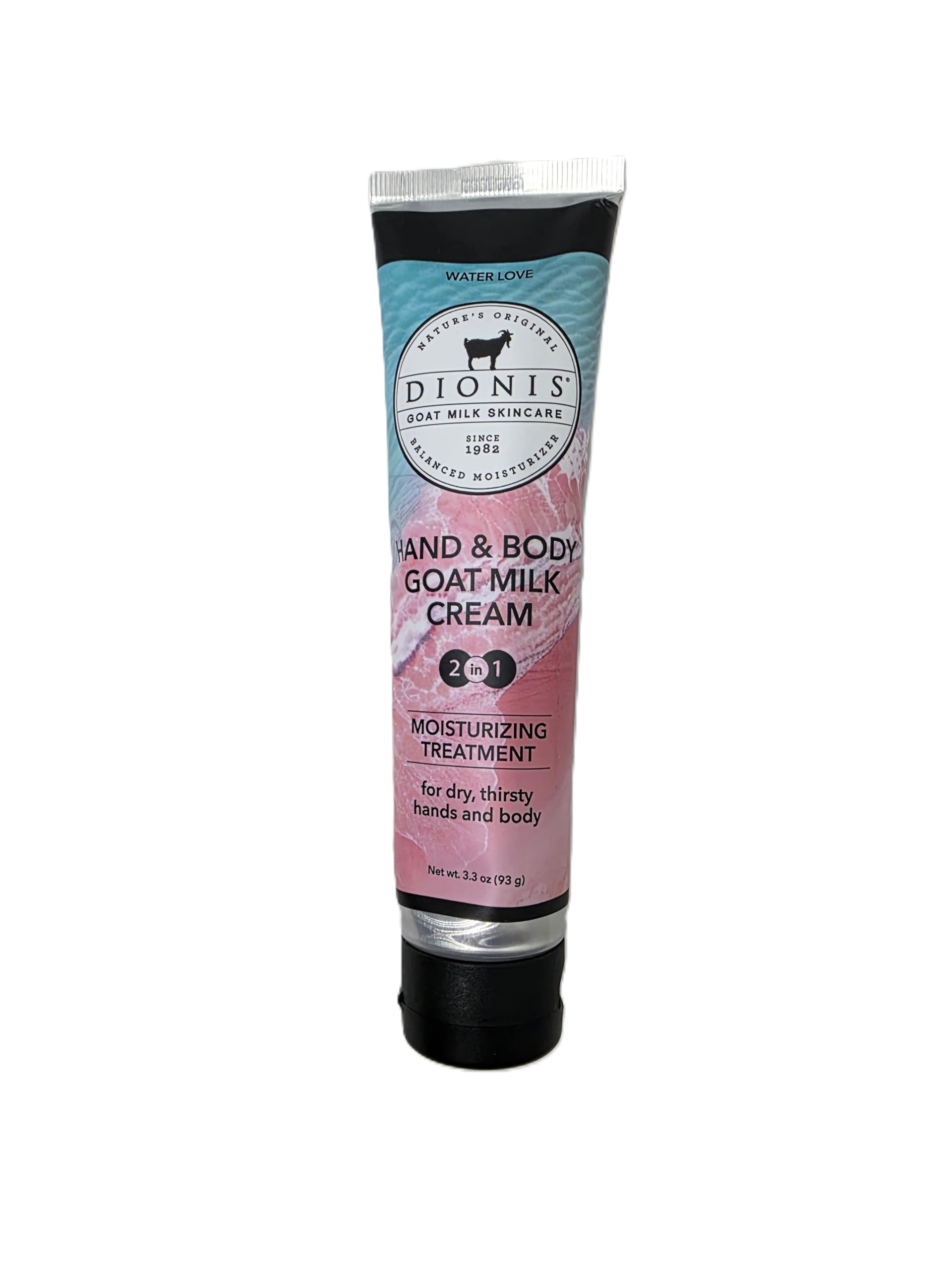 Dionis Water Love Hand & Body Cream – Goat Milk Skincare, 3.3 oz, USA Made