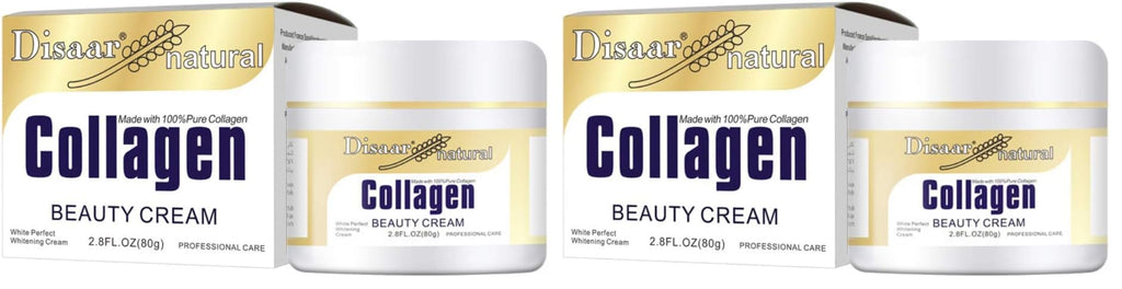 DISAAR Beauty Collagen Cream – 2 x 80g for Hydration, Firmness & Even Tone