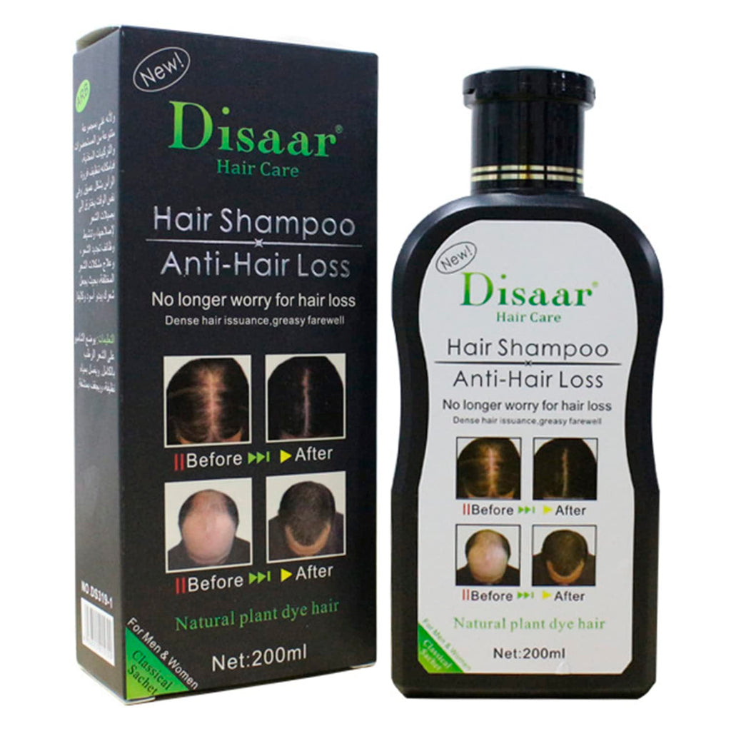 DISAAR Beauty Anti-Hair-Loss Shampoo & Growth Serum 200ml – Herbal Scalp Care & Regrowth Support