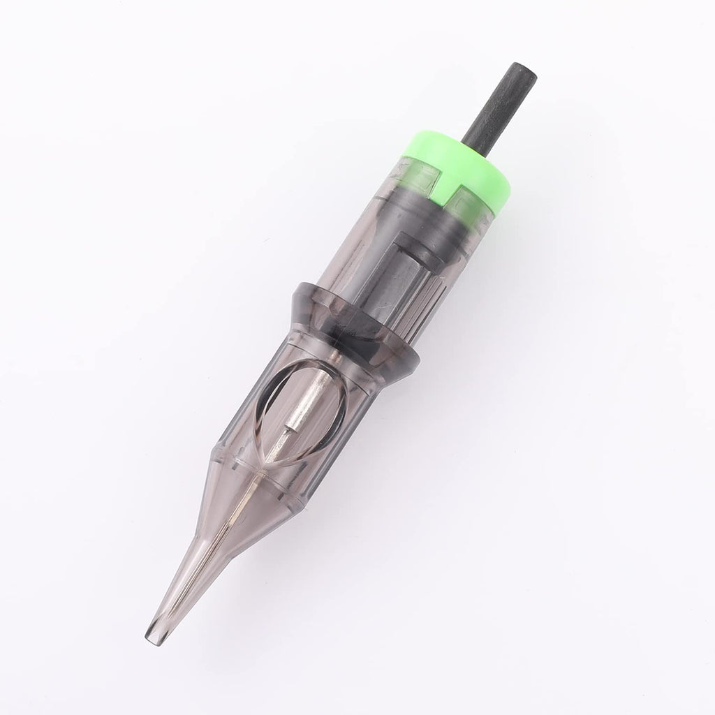 DISCOVER DEVICE 20pcs Disposable Tattoo Needle Cartridges – Round Shader with Membrane Safety (1209RS)