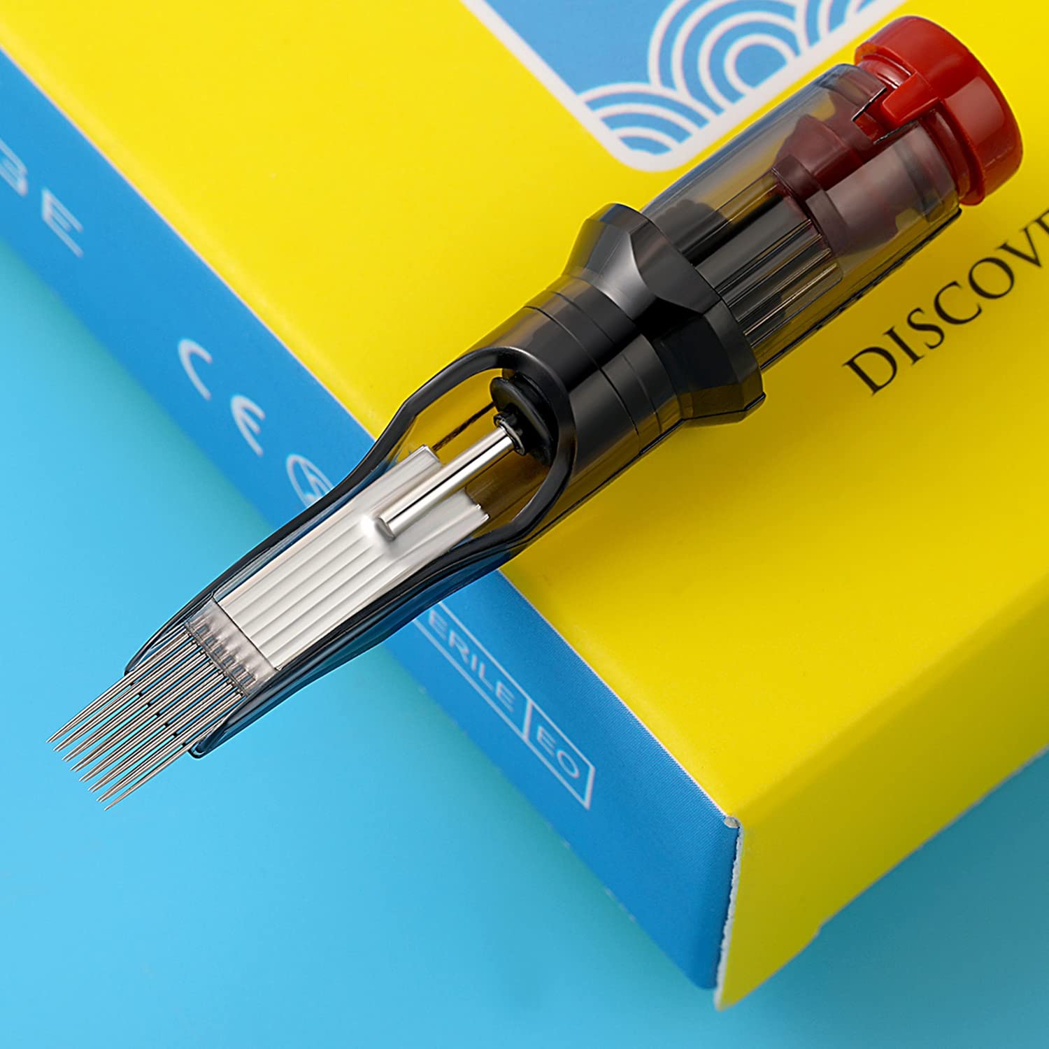 DISCOVER DEVICE Tattoo Needle Cartridges – 20pcs Disposable with Safety Membrane (1213M1-20PCS)