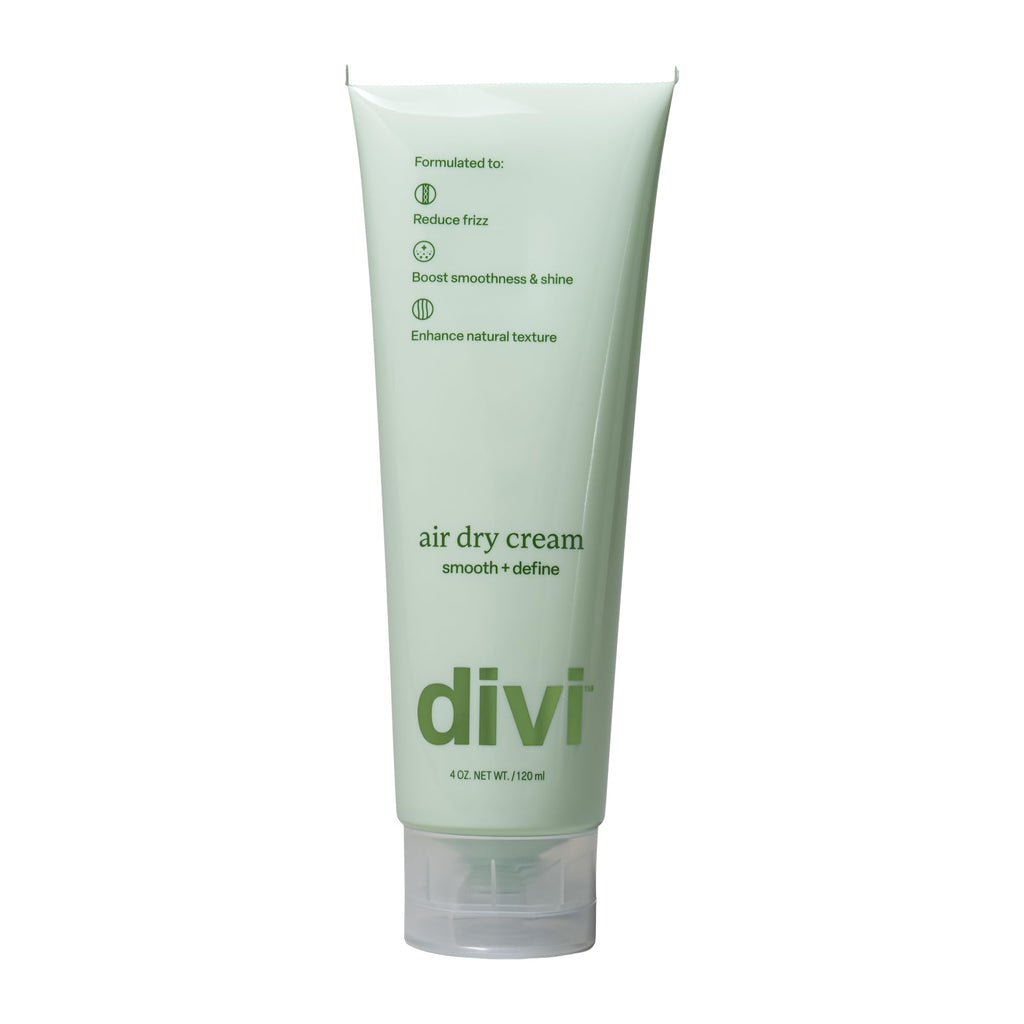 Divi Air Dry Styling Cream for Curly, Wavy & Frizzy Hair | Frizz Control, Definition & 24-Hour Softness | 4 oz
