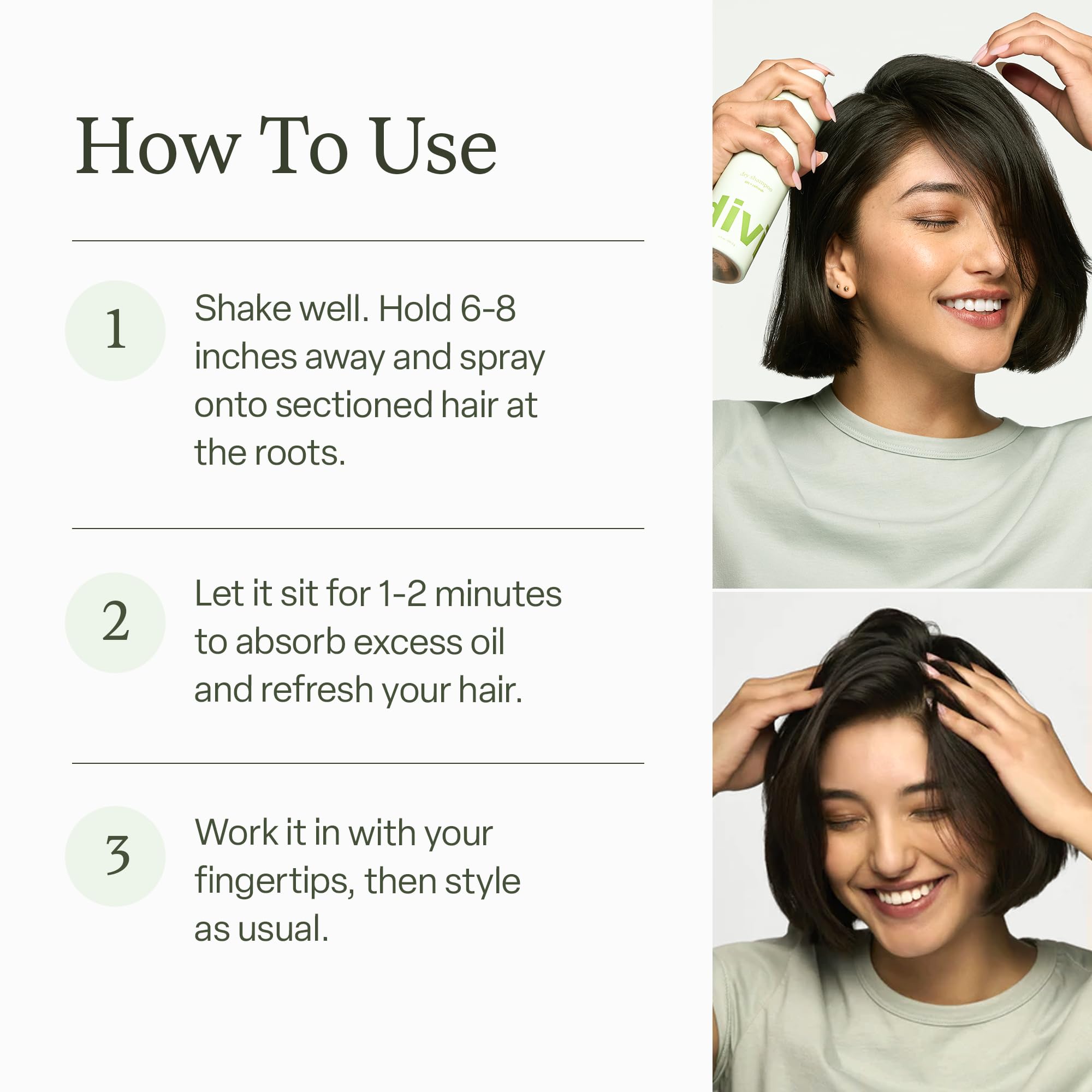 Divi Dry Shampoo Spray for Women – Absorbs Oil, Balances Scalp, 5.3oz