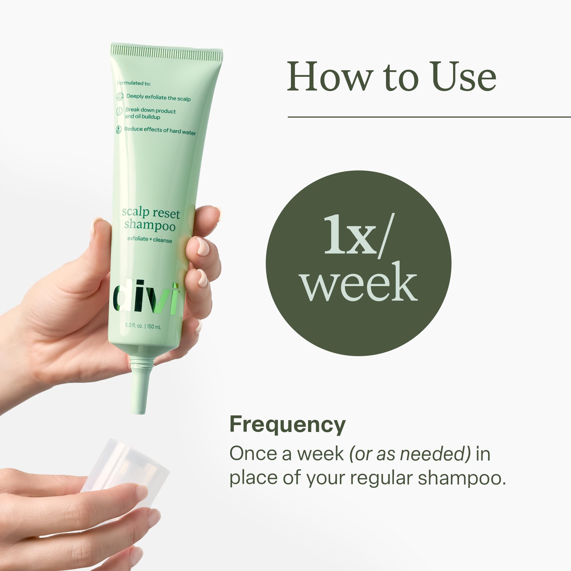 Divi Clarifying Scalp Reset Shampoo | Weekly Deep Cleansing for Buildup & Hard Water