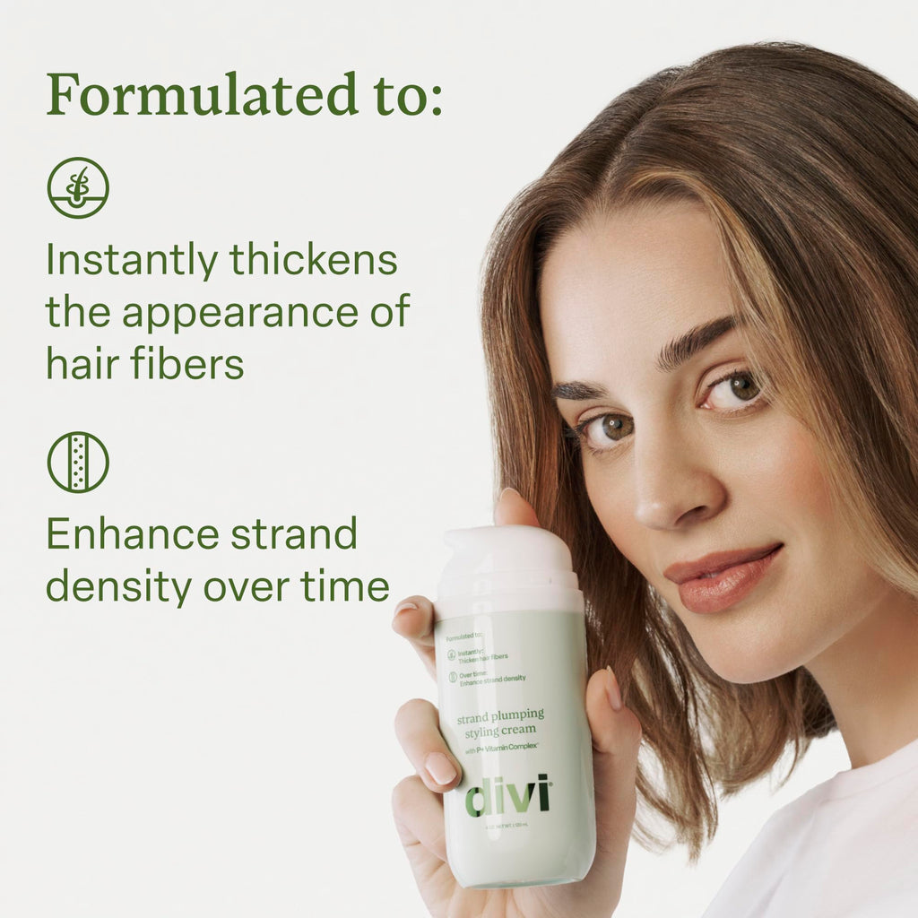 Divi Major Volume Bundle – Volumizing Shampoo, Conditioner & Strand Plumper for Fine or Thinning Hair | 3-Piece Set