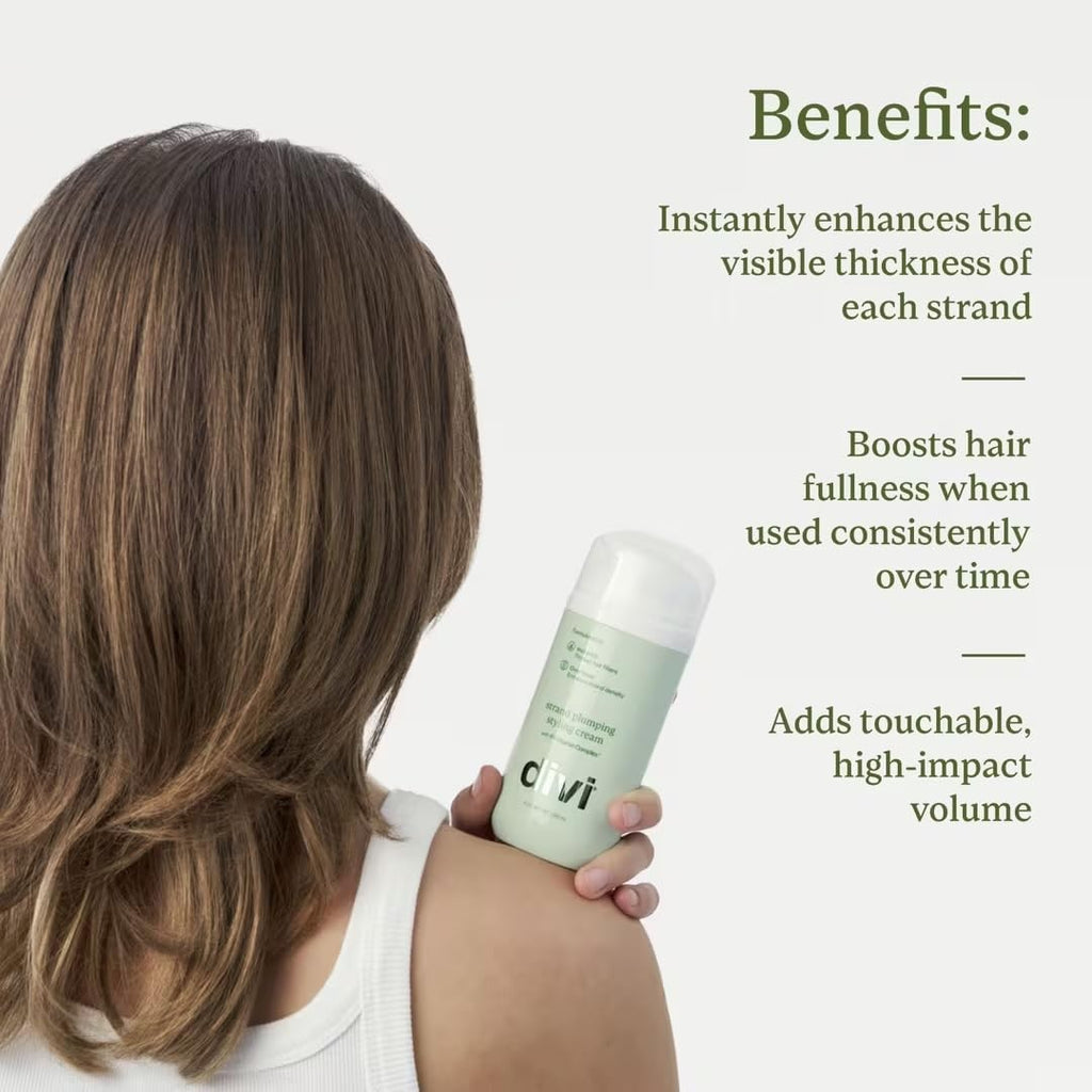 Divi Strand Styling Cream – Hair Thickening for Fine Hair, Volumizing & Frizz Control