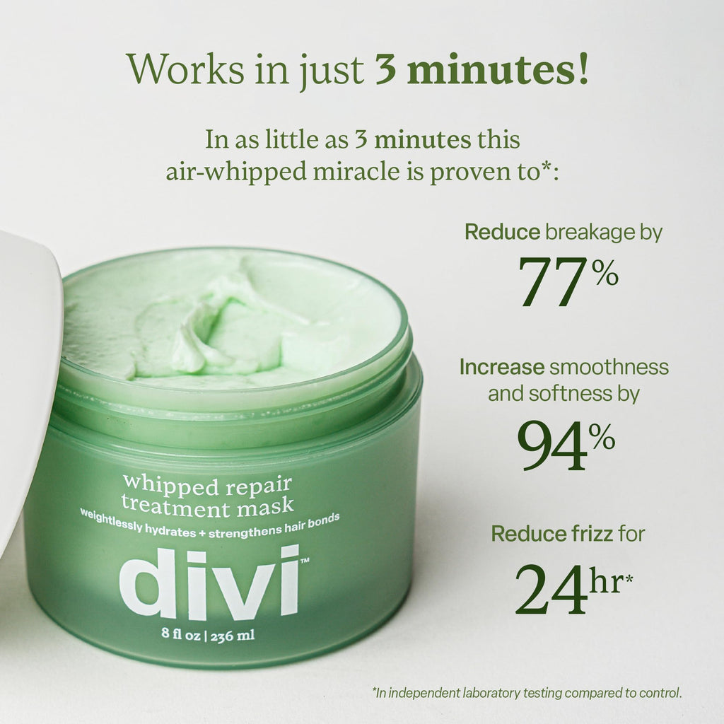 Divi Whipped Repair Hair Mask – Deep Conditioning for Dry, Damaged & Color-Treated Hair (8 oz)
