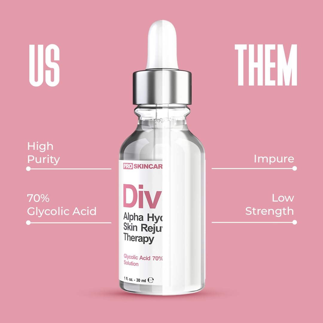 Divine Derriere Glycolic Acid Peel 70% – At-Home Professional Chemical Peel for Face
