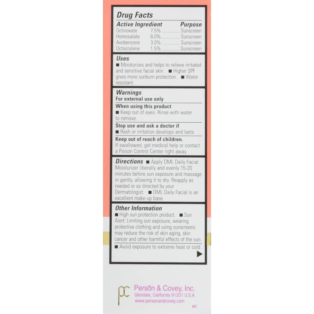 DML Facial Moisturizer SPF 25 – 1.5 oz (Pack of 2)