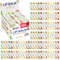 DMSKY 120 Pack Lip Balm – Natural Lip Balms with Vitamin E & Coconut Oil (12 Flavors)