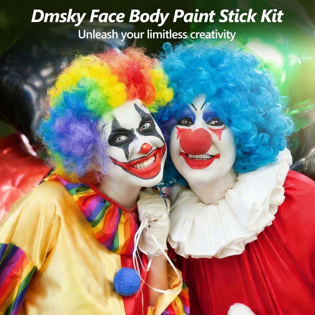 Dmsky 10 Packs Eye Black Sports Sticks – Waterproof Face Paint Kit for Football, Baseball, Softball