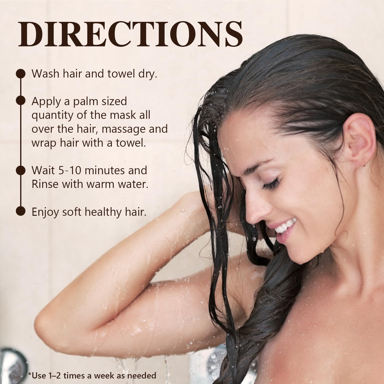 Dmsky 2 Pack Hair Mask for Damaged Hair | Keratin & Collagen Deep Conditioning (16.2 oz each)