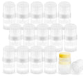 DMuuuDM 15-Pack 1oz Twist-Up Deodorant Containers – Empty Clear Tubes for DIY Deodorant & Balm