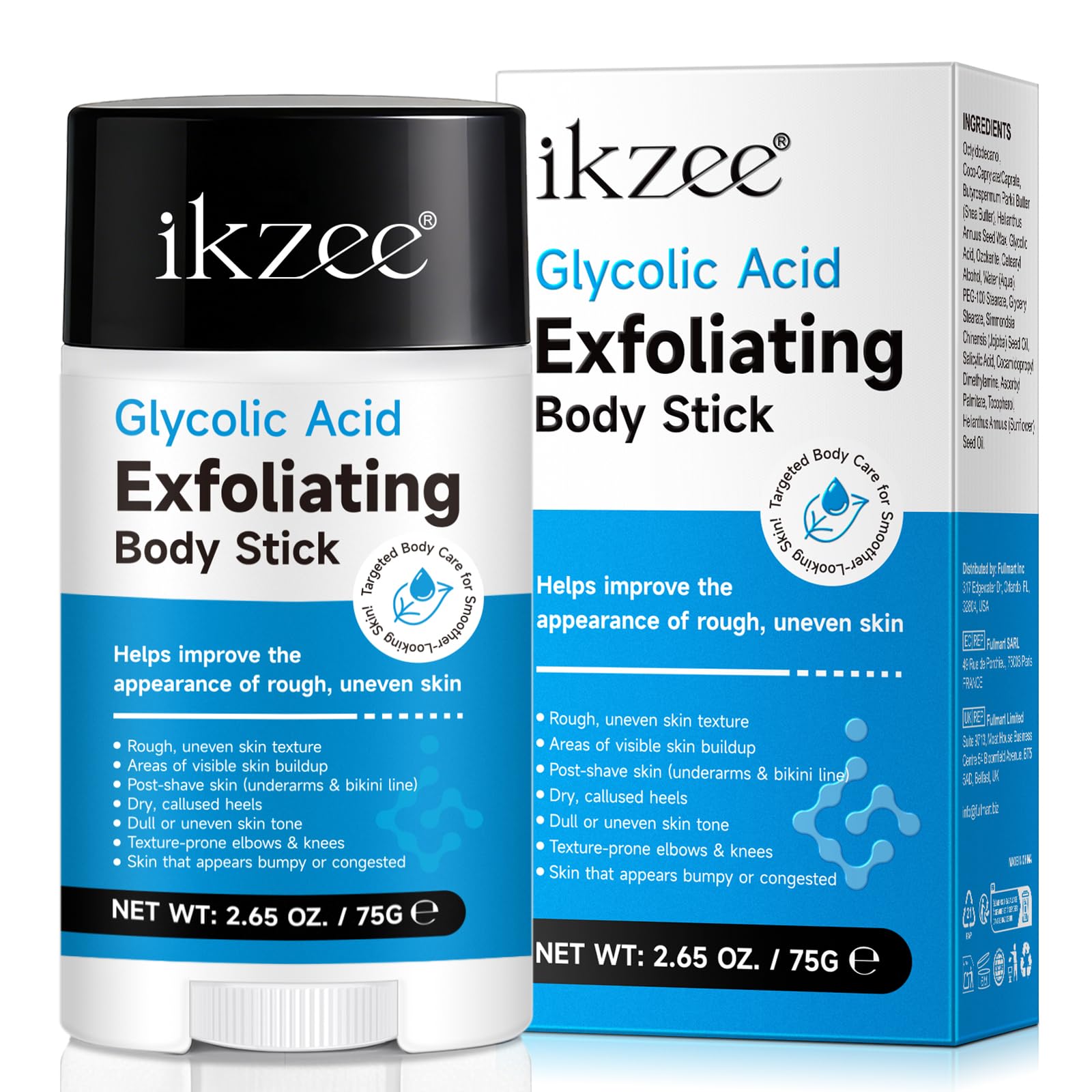 DNQYWODQ 7% Glycolic Acid Exfoliating Body Stick – Smooth Elbows, Knees & Bikini Line