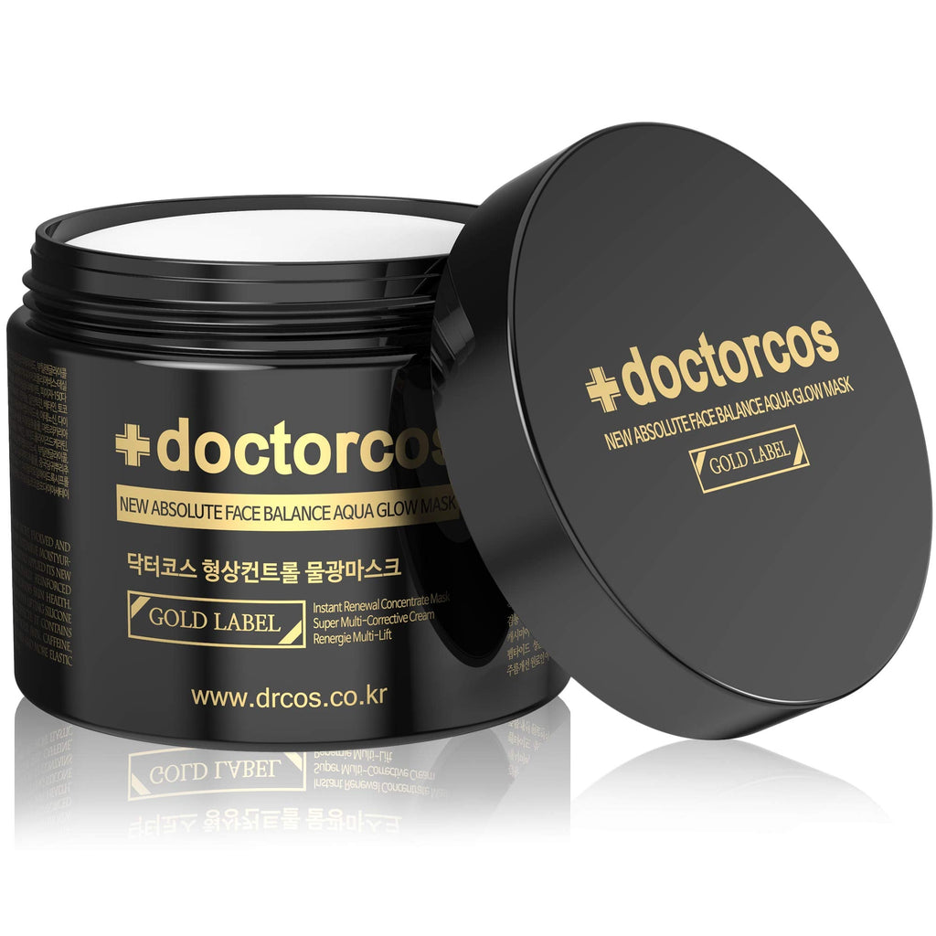 DOCTORCOS Gold Label Water Glow Mask Cream (4th Gen) – Absolute Face Balance Aqua Glow Mask | 3.71 oz