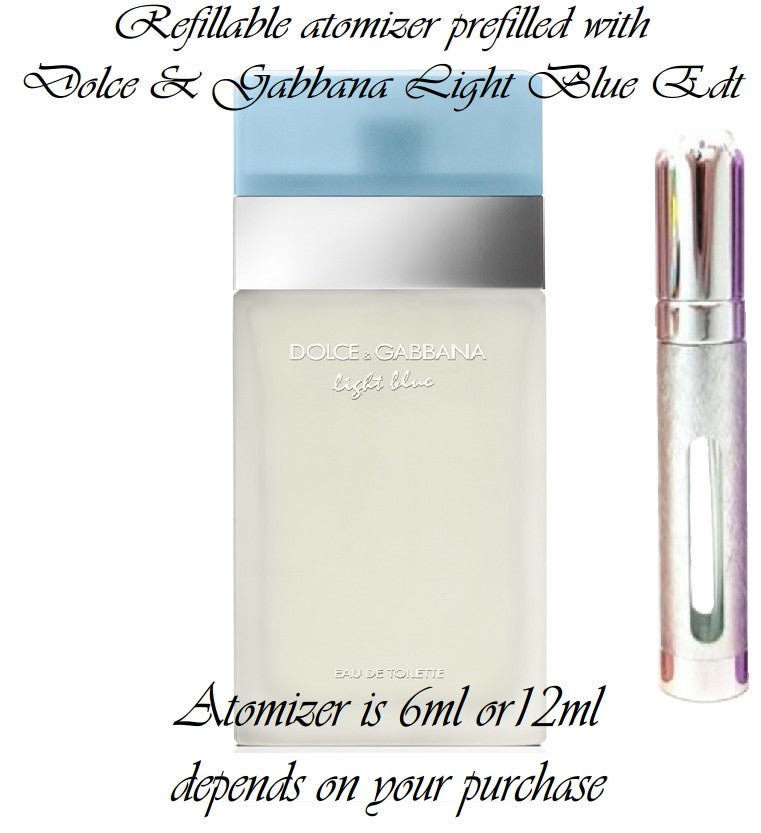 Dolce and Gabbana Light Blue sample perfume spray