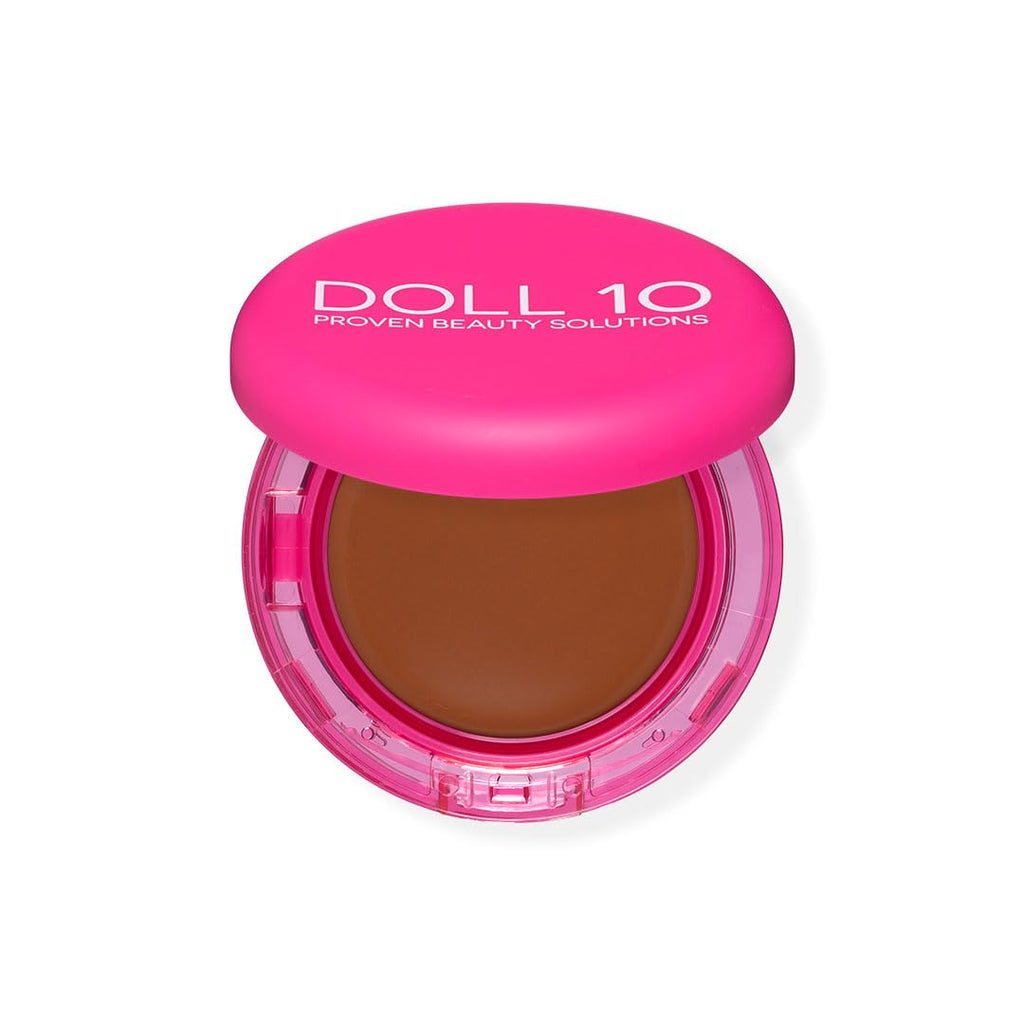 DOLL 10 NO Doll 10 Peptide Bounce Balm Foundation – Hydrating, Deep/Rich Shade, Buildable Coverage for Mature Skin – Vegan & Clean