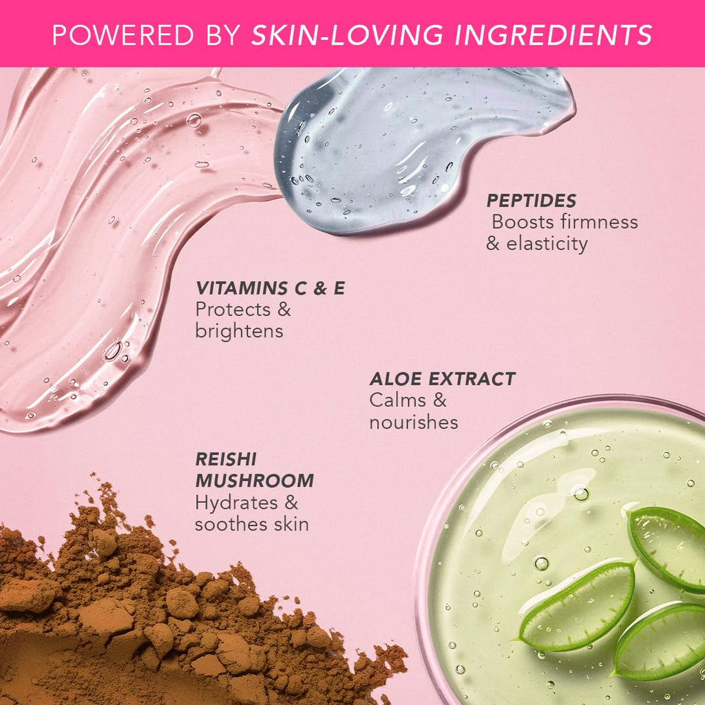 DOLL 10 NO Doll 10 Peptide Bounce Balm Foundation – Hydrating, Deep/Rich Shade, Buildable Coverage for Mature Skin – Vegan & Clean