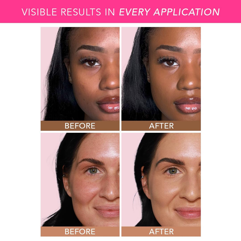 Doll 10 No Peptide Bounce Balm Foundation – Hydrating, Buildable, Age-Defying for Mature Skin (Light/Medium) – Vegan, Clean