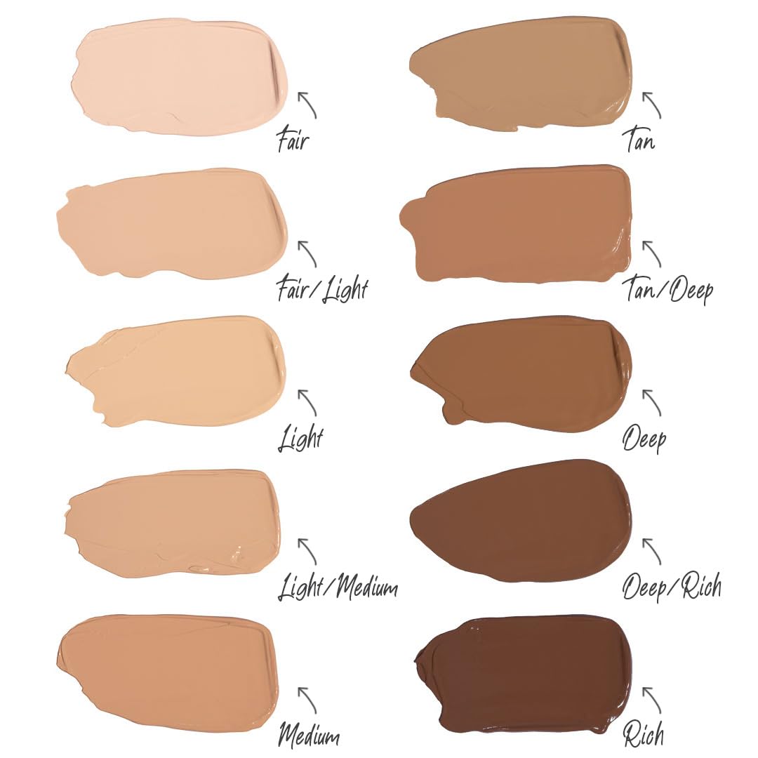 DOLL 10 NO T.C.E This Covers Everything Super Coverage Serum Makeup with Peptides (Fair, One Size)