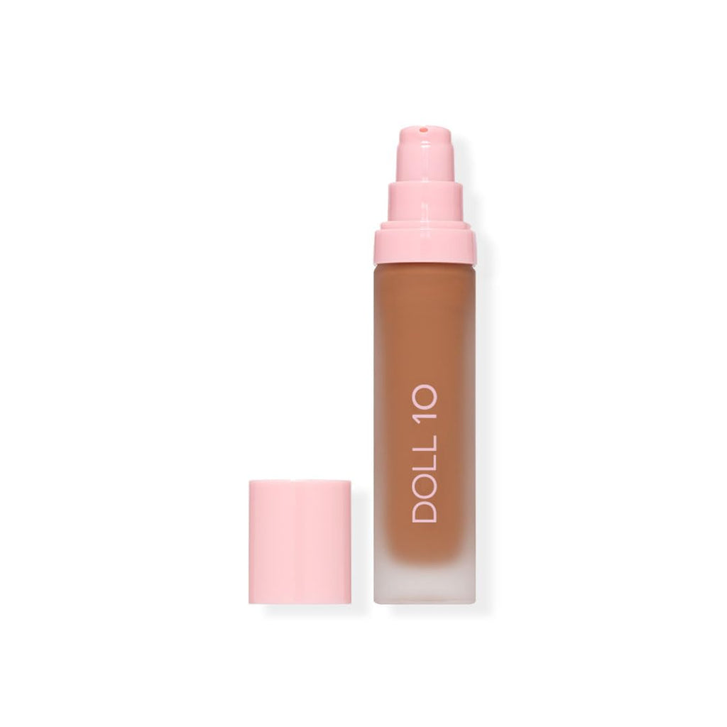 DOLL 10 NO. T.C.E This Covers Everything Super Coverage Serum Makeup with Peptides – Deep/Rich, One Size