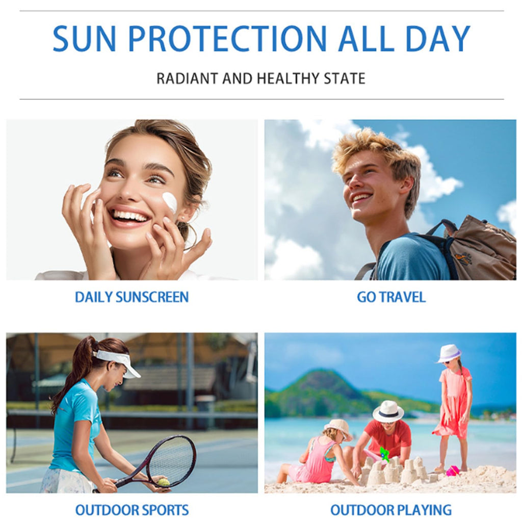 Domality 2PCS Centella Sunscreen SPF 50 – No White Cast, Lightweight Hydration for Face & Body