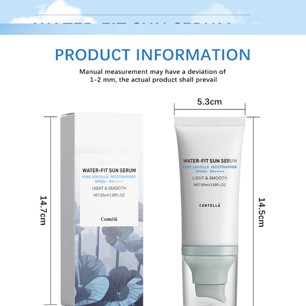 Domality 2PCS Centella Sunscreen SPF 50 – No White Cast, Lightweight Hydration for Face & Body