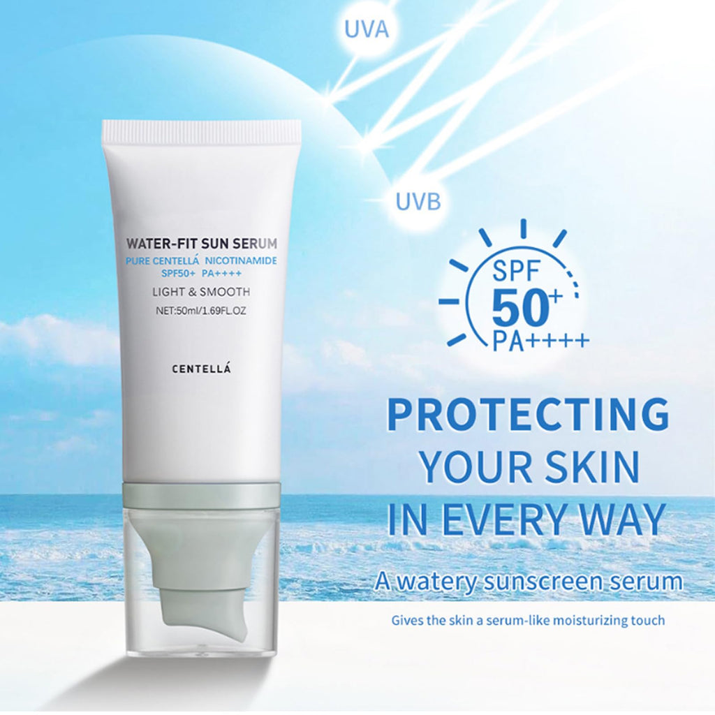 Domality 2PCS Centella Sunscreen SPF 50 – No White Cast, Lightweight Hydration for Face & Body