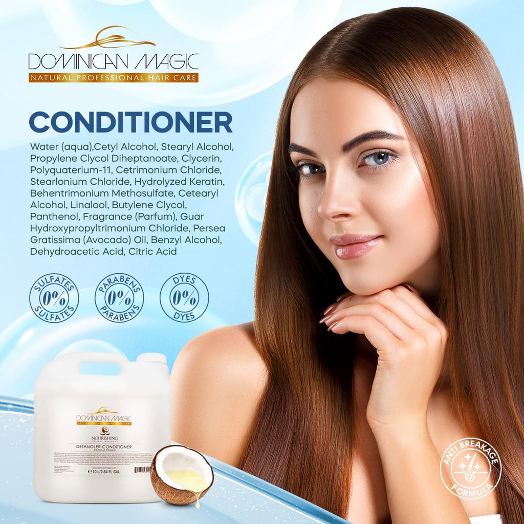 Dominican Magic Detangler Conditioner Coconut Infused 2.6 | Silky, Tangle-Free Hair