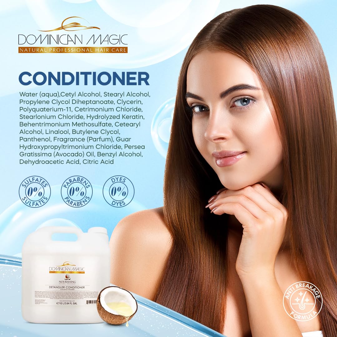 Dominican Magic Detangler Conditioner Coconut Infused 2.6 | Silky, Tangle-Free Hair