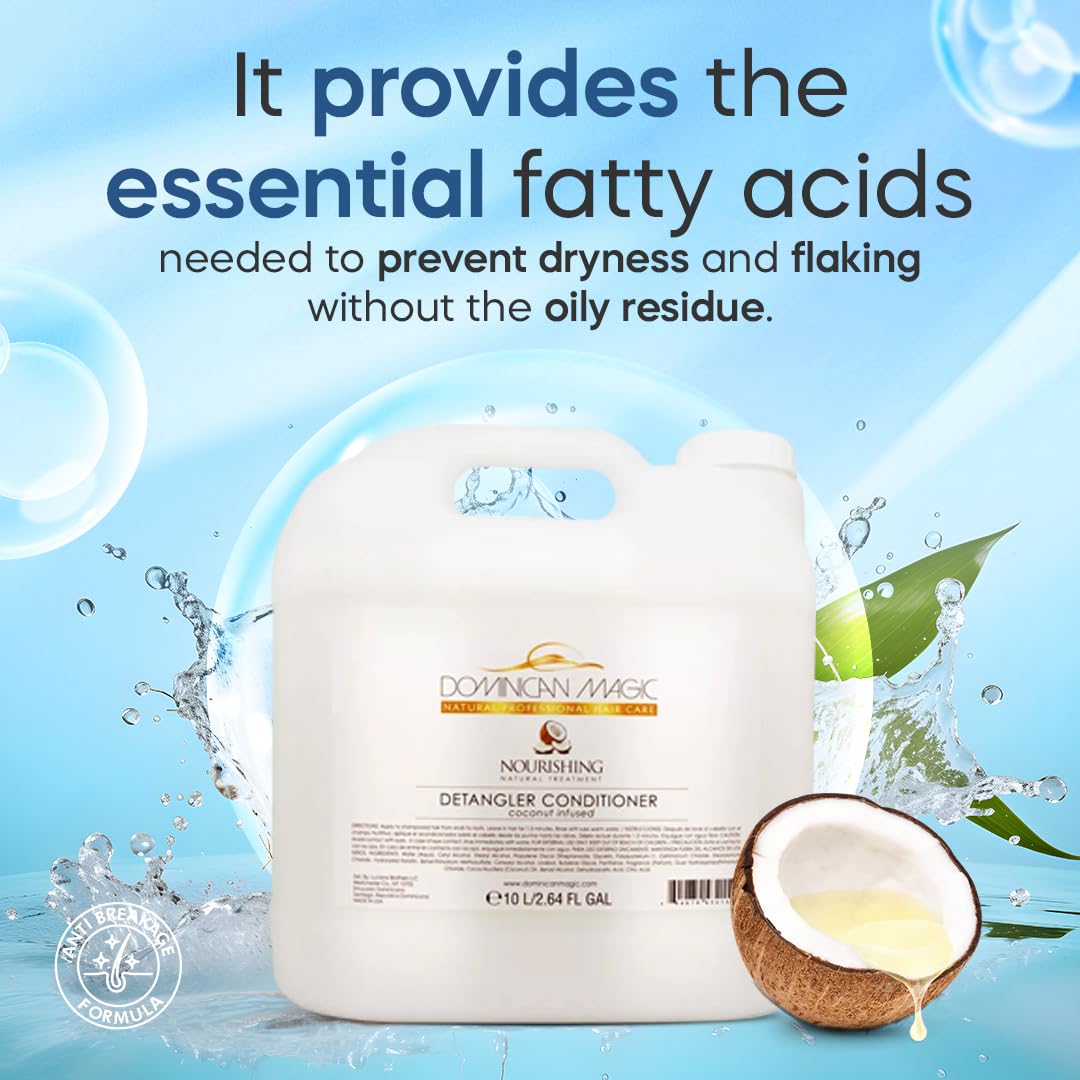 Dominican Magic Detangler Conditioner Coconut Infused 2.6 | Silky, Tangle-Free Hair