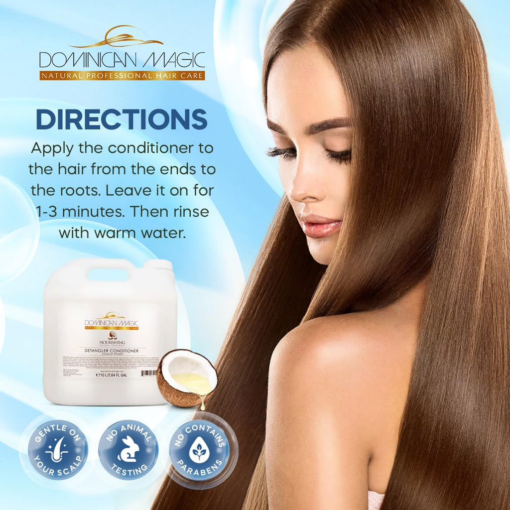 Dominican Magic Detangler Conditioner Coconut Infused 2.6 | Silky, Tangle-Free Hair