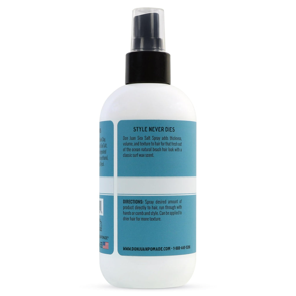 Don Juan Sea Salt Hair Styling Spray | Light Hold, Volume & Texture | Surf Wax Scent | 8 oz