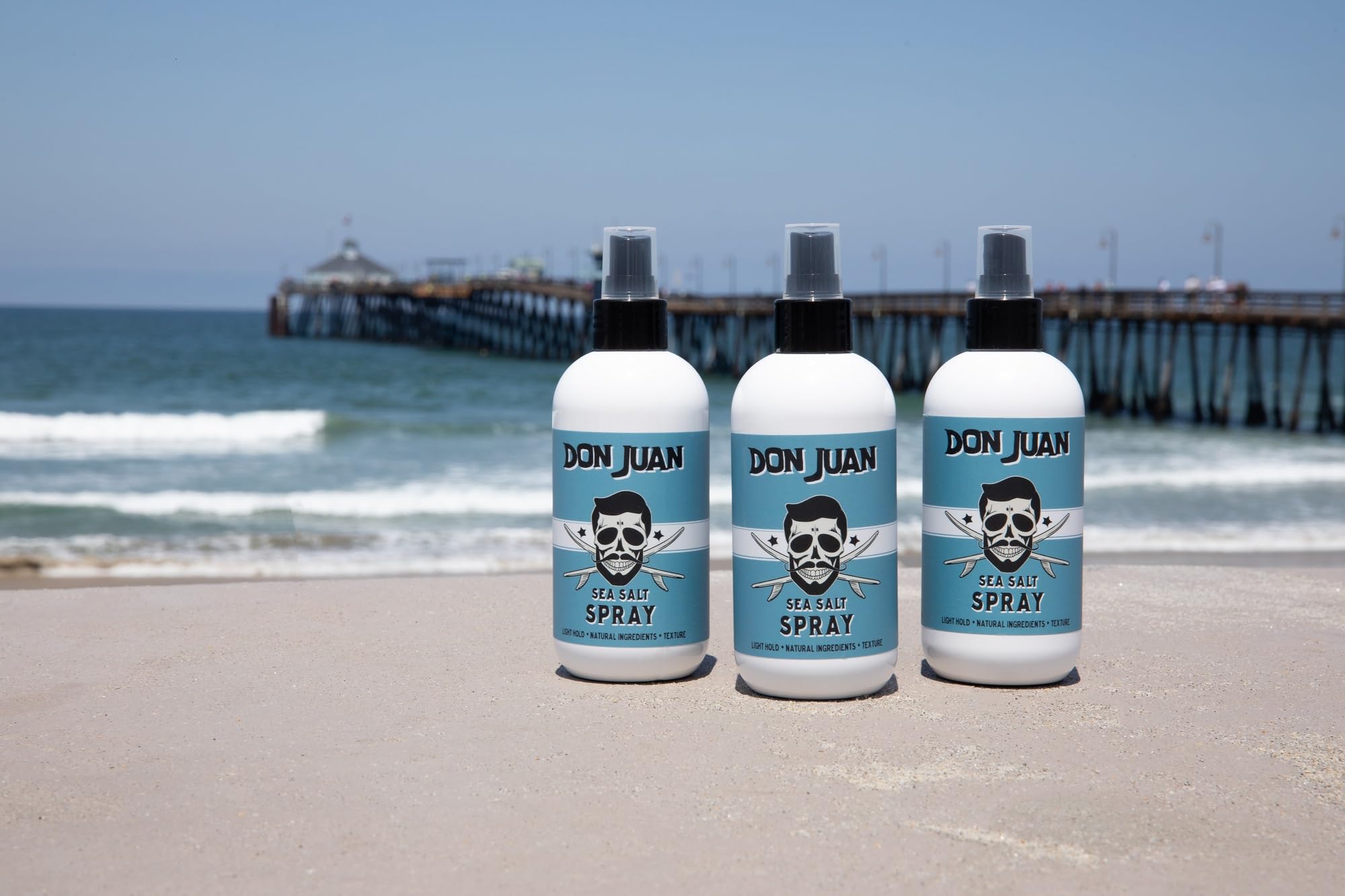 Don Juan Sea Salt Hair Styling Spray | Light Hold, Volume & Texture | Surf Wax Scent | 8 oz