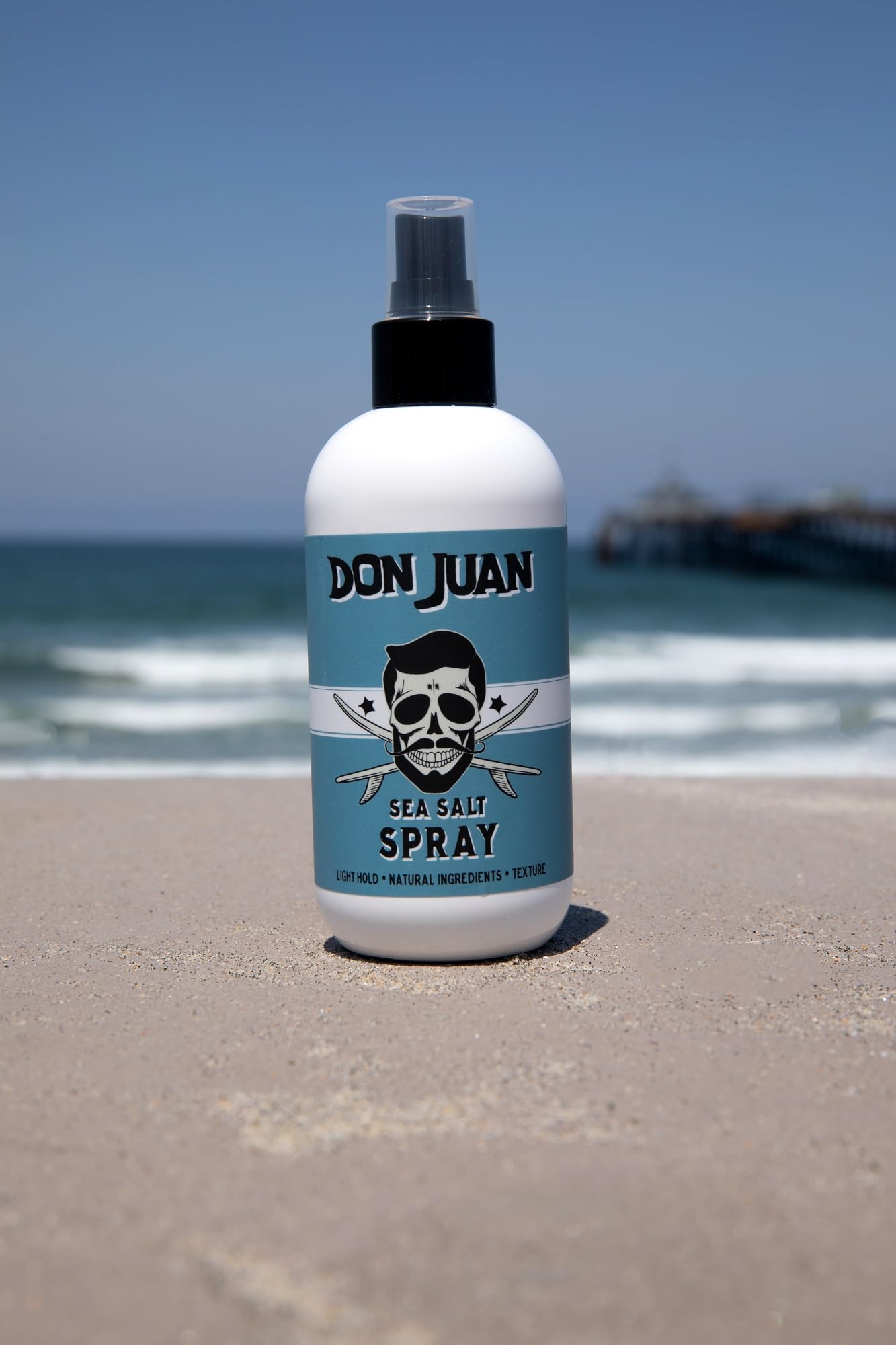 Don Juan Sea Salt Hair Styling Spray | Light Hold, Volume & Texture | Surf Wax Scent | 8 oz