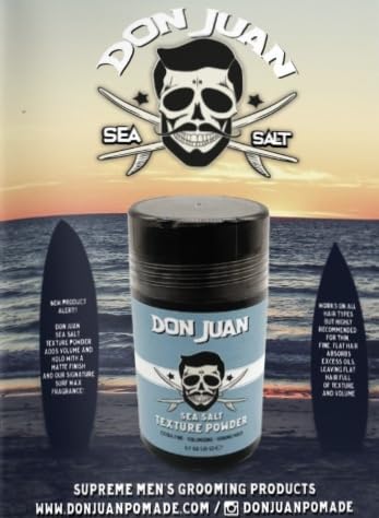 Don Juan Sea Salt Texture Powder – Extra Fine, Strong Hold, Matte Finish