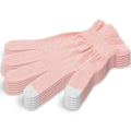 Donfri 6 Pairs Cotton Moisturizing Gloves – Overnight Hand Care, Touchscreen Compatible, Small Pink