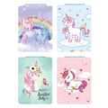 DOOSAI Unicorn 4-Pcs Pocket Mirror Kit – Cute Travel Mirrors with 1X/2X Magnification