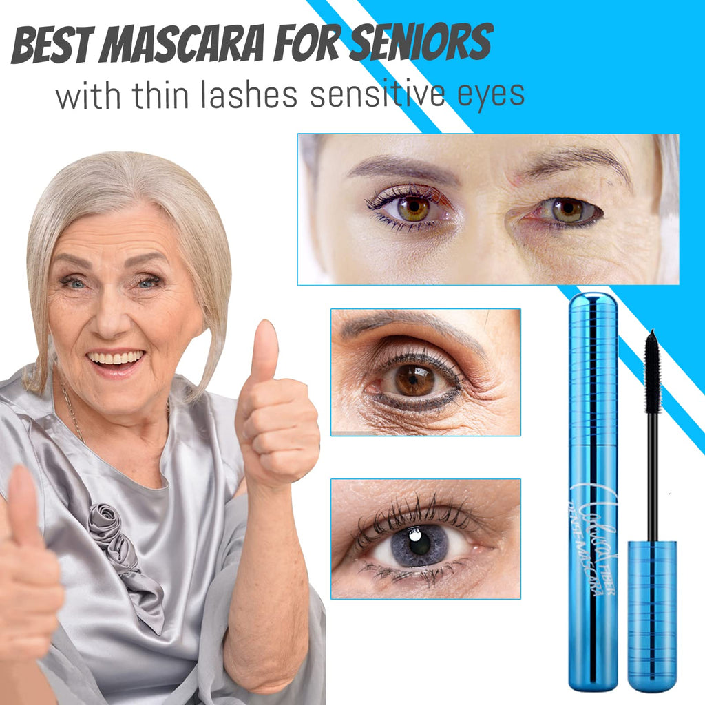 Dootdott Mascara for Older Women 60+ – Hypoallergenic, Waterproof, Volume & Length