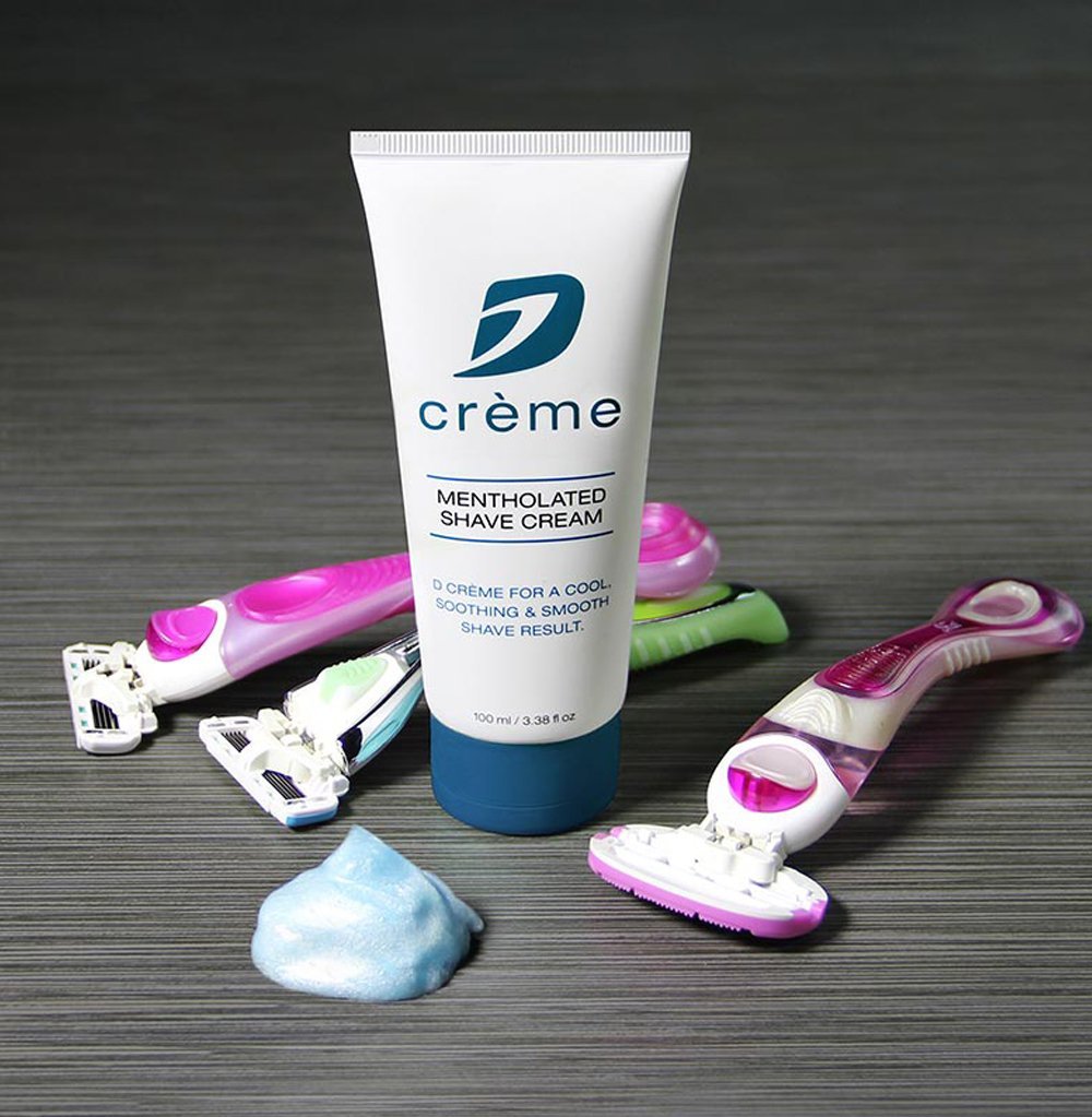 DORCO D Crème Mentholated Shaving Cream – Smooth, Soothing Shave (Two-Pack)