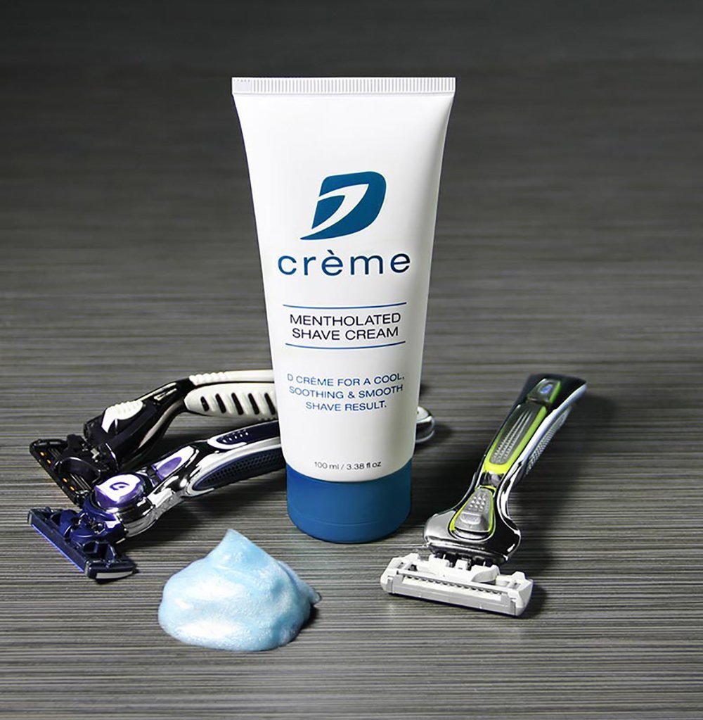 DORCO D Crème Mentholated Shaving Cream – Smooth, Soothing Shave (Two-Pack)