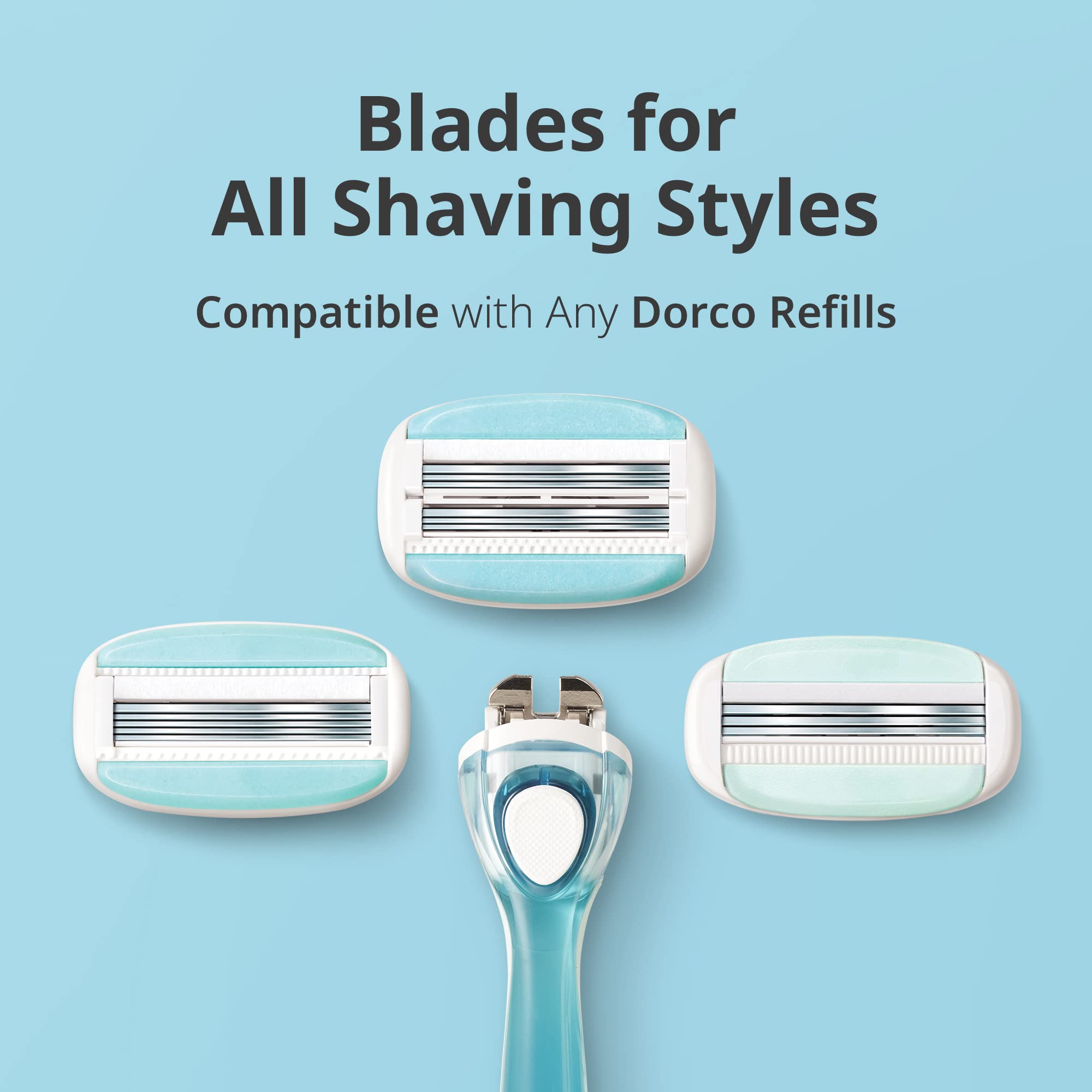 Dorco Eve3 Razor Smooth Touch for Women – Handle + 6 Refills