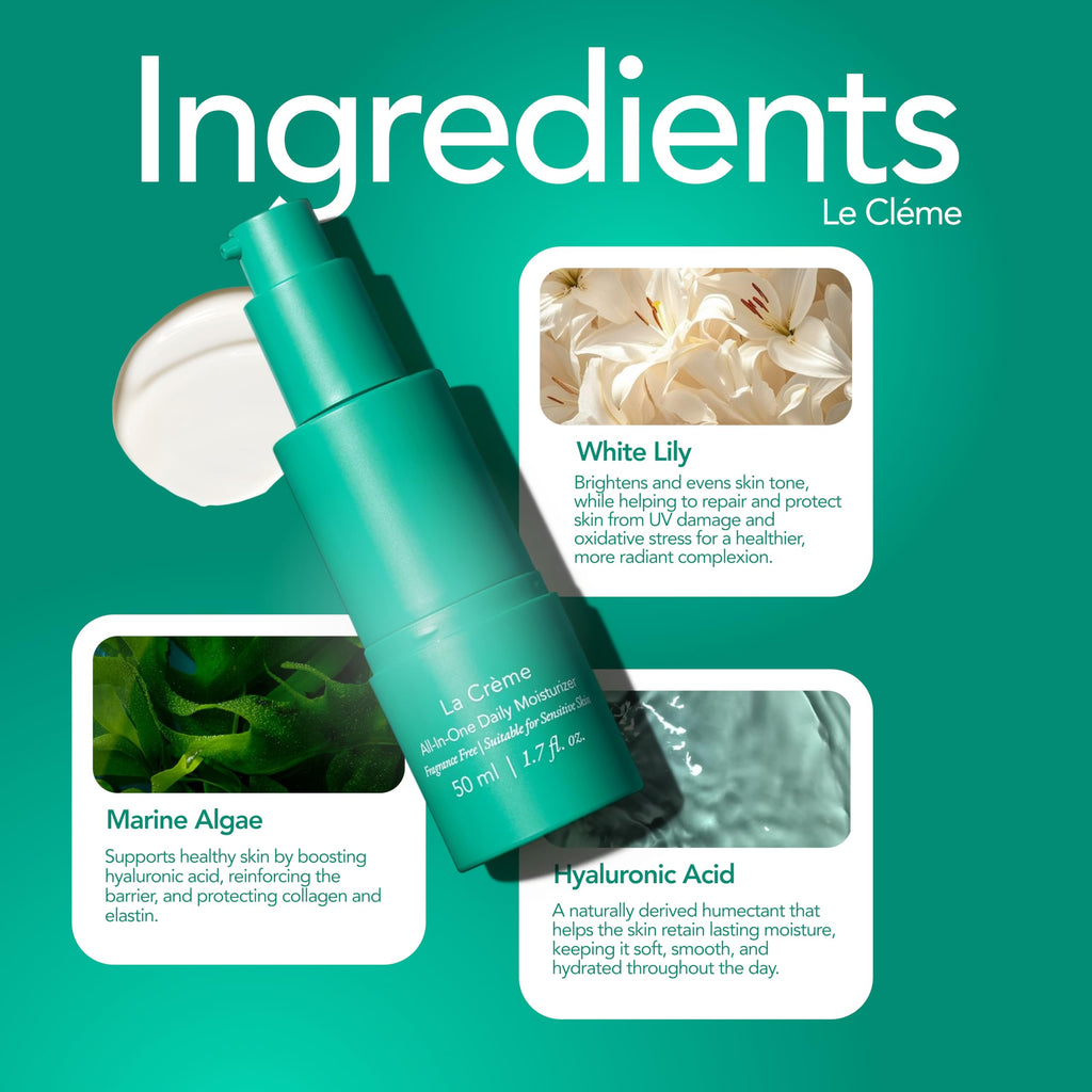 Doré La Crème All-In-One Daily Moisturizer – Hydrating Face Cream for Sensitive Skin