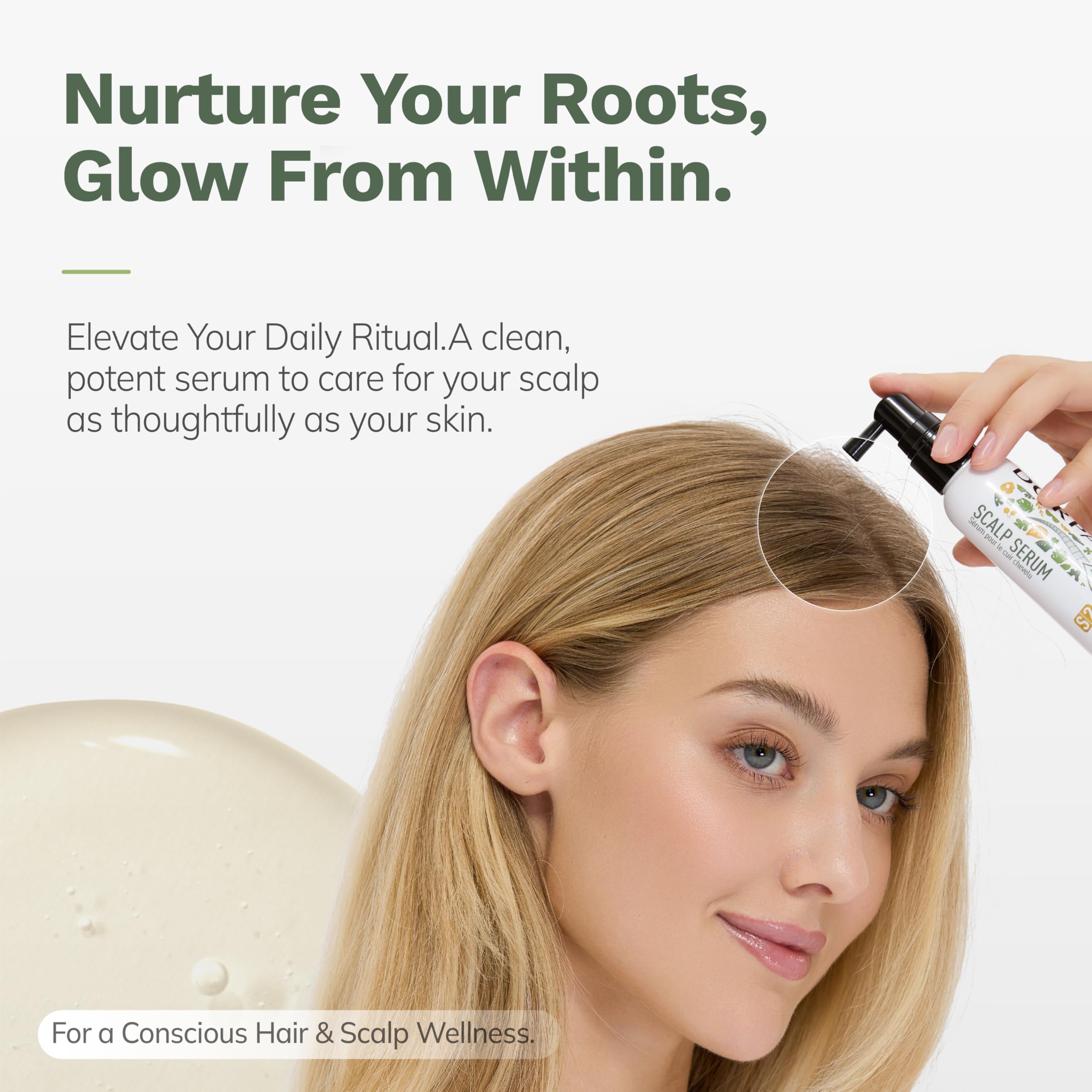 DORPANG Scalp Serum for Thinning Hair – Vegan Peptides, Non-Greasy, 60ml, No-Rinse